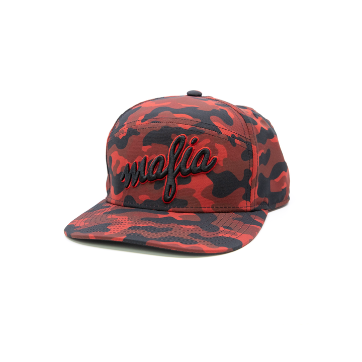 Red Multi-Cam 'Mafia' 7 Panel Hat