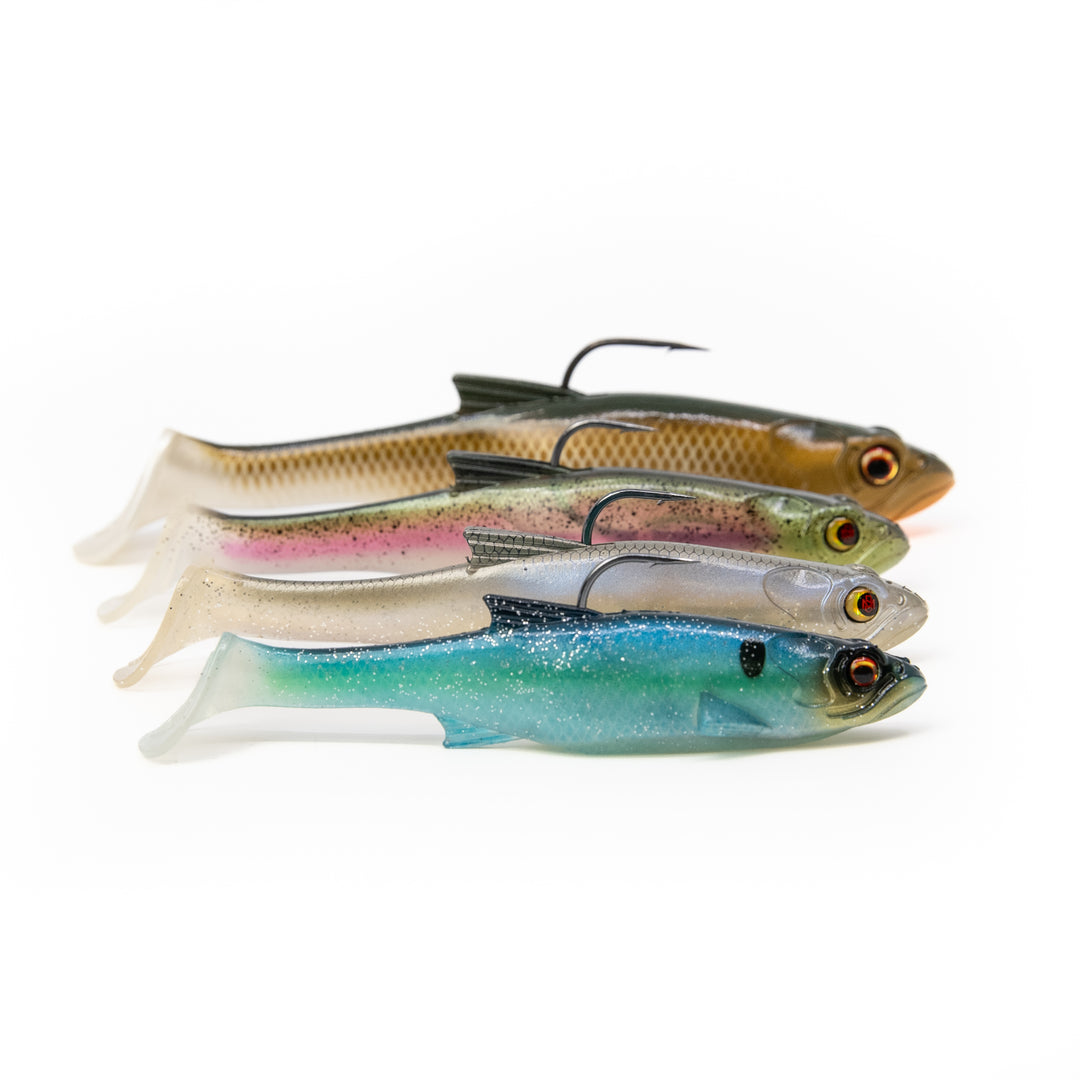 bdo hide other players fishing lures Bass Mafia Loaded Daingerous Swimbait 6" / Violet Albino / Deep Runner